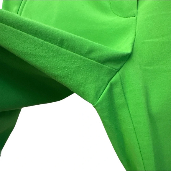 Trina Turk Cropped Green Dress Pants Size 6 Stretch Mid Rise - Picture 3 of 5
